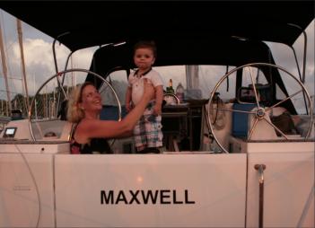 watching the folks passing by at English Harbour