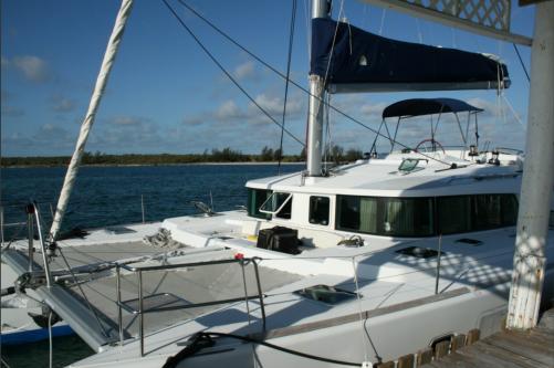 moored at a small island slightly north east of New Providence