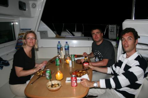 seriously good dinner with a bit of a sunburn