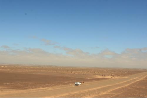 Skleton Coast and the entire area shows no sign of civilisation