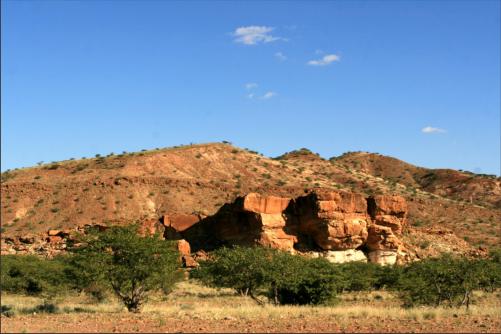 on the way to Damara-Lodge