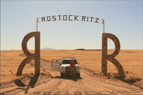 here you need to exit the main road and go through the gate