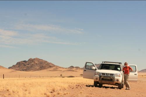 and again, deserted land